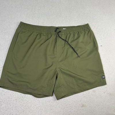 Outerknown Shorts Mens XL Green Elastic Waist Drawstring Lightweight Chino NWT