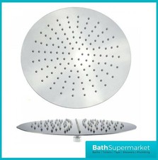 Stainless Steel Round Drench Fixed Bathroom Rain Overhead Shower Head 300mm