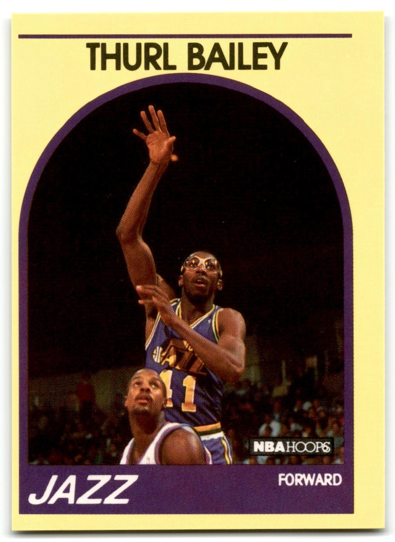 1989-90 Hoops 100 Superstars Thurl Bailey Utah Jazz #95
