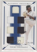 2019 National Treasures Game Gear Material Sevens 91/99 Touki Toussaint 1u6