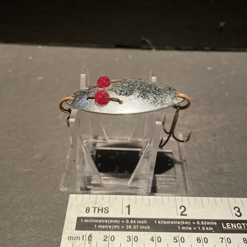 Vintage Hofschneider Red Eye Spinner Fishing Lure 