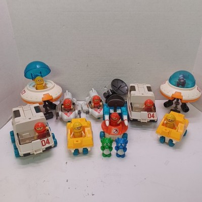 Vtg 1984 Playworld Toys Lil Playmates Space Station 9 Vehicles & 12 Figures Set