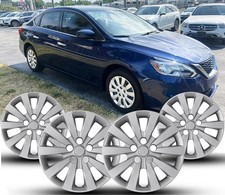 4pcs 2013-2019 Hubcaps Fit Nissan Sentra 11-17 Nissan Leaf 16 Wheel Covers
