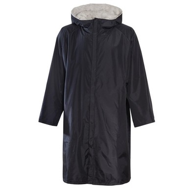 Heatwave Wickelmantel Unisex Outdoor Langarm winddicht & L-XL, schwarz 