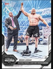 2026 Topps Now WWE #45 Brock Lesnar Wrestlemania 42 FAREWELL RETIREMENT PRESALE