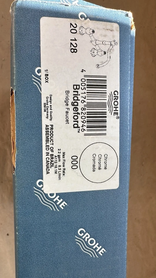 Высокопрофильный кухонный кран, рычаги, хром Grohe 20 128 000 Bridgeford Bridge - Изображение 3 из 3