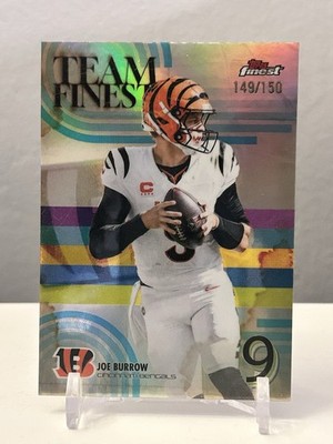 2025 Topps Finest Joe Burrow Team Finest /150 Cincinnati Bengals #TF-2
