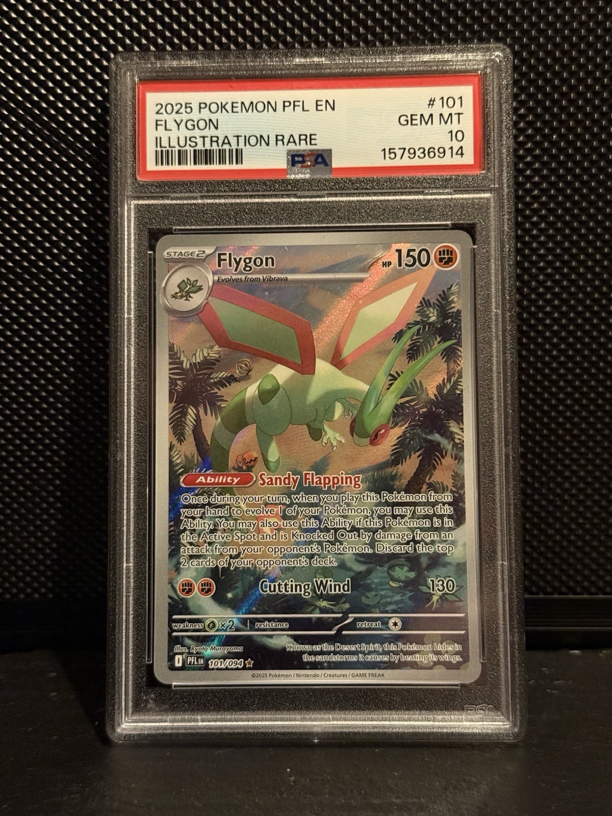 Pokémon TCG Phantasmal Flames Flygon IR 101/094 PSA 10