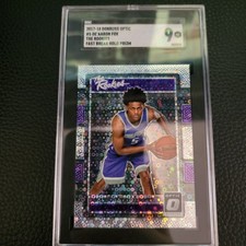 2017-18 DONRUSS OPTIC DE'AARON FOX THE ROOKIES FAST BREAK HOLO PRIZM SGC 9