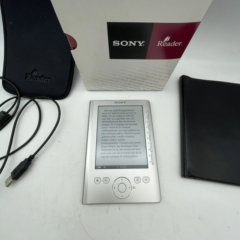 Sony E-Reader PRS-300 - Edición de bolsillo - Plateado - con caja y accesorios Foto 2 de 4