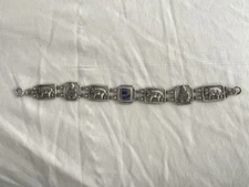 1933 Worlds Fair Bracelet W/ Elephants And Buddha