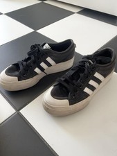 adidas Men s Black/White Low Top Lace-Up Athl...