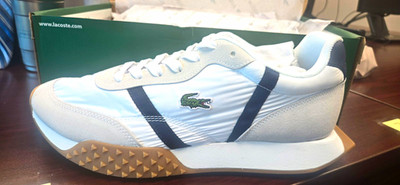 Lacoste L-Spin Evo 125 2 SMA Men's Spikeless Golf Shoes White/Navy US 12
