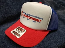 Federal Thunderbolt "Circle F" Ball Cap R/W/B  Otto High Crown Trucker Snapback