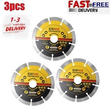 3x 125mm  5" Diamond Angle Grinder Grinding Stone Brick Concrete Cutting Disc 3