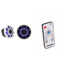 Kicker 51MSC654 - MSC 6.5-Inch Premium Marine 4-Ohm LED Coaxial System, Pair ...