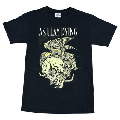 Vintage As I Lay Dying T Shirt An Ocean Between Us Graphic Mens Small 2007 Metal