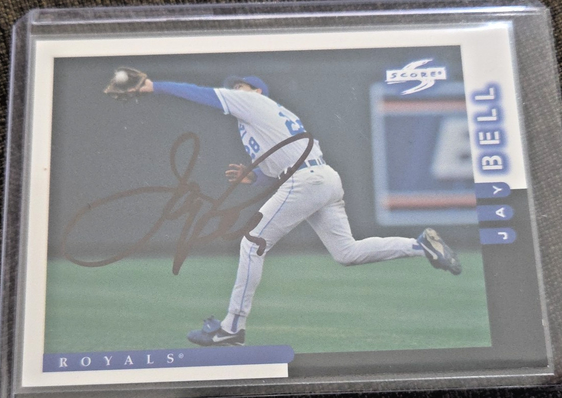 Jay Bell SIGNED/AUTOGRAPH IN PERSON - 1998 Score - #63 (NO COA) - ROYALS