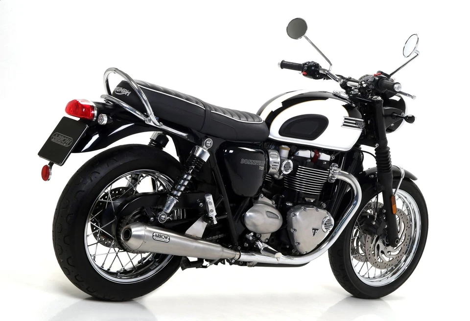 Terminali Scarico Arrow Pro Triumph Bonneville T120 2016 > 2019 - Immagine 3 di 3
