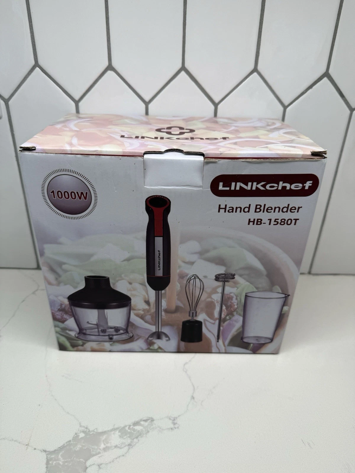 New LinkChef HB-1580T 5-in-1 20 Speed Immersion Hand Blender 1000W-White
Opens in a new window or ta