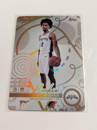 2025-26 Topps Match Attax #122 Dylan Harper White (Common) Spurs