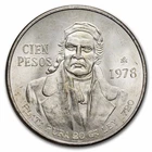 Photo of a 1978 Mexico 100 Pesos Silver from an eBay listing that sold on Jul 13, 2026