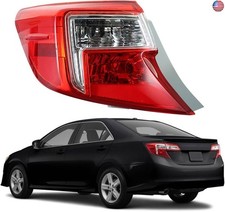 LH Outer Rear Tail Light Replacement for Toyota Camry 2012-2014 Clear Lens Left