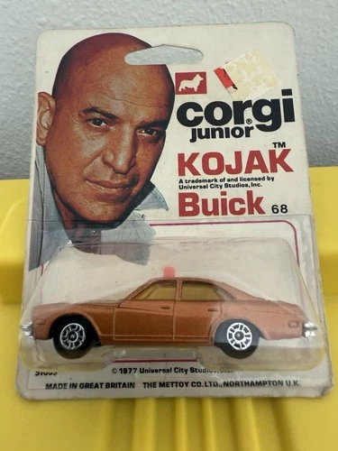 Vintage Corgi Junior Diecast Kojak 1968 Buick Toy Car Universal City Studios