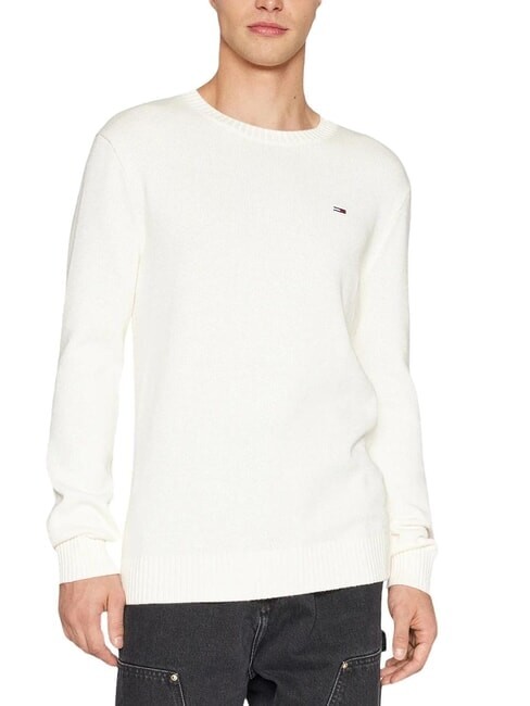 TOMMY HILFINGER Herren Pullover Jeans Pullover Rundhals Baumwolle Whi 411163 11290₽