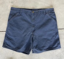 VTG Carhartt B30 MDT Shorts Mens 38 Midnight Duck Canvas Workwear Union USA
