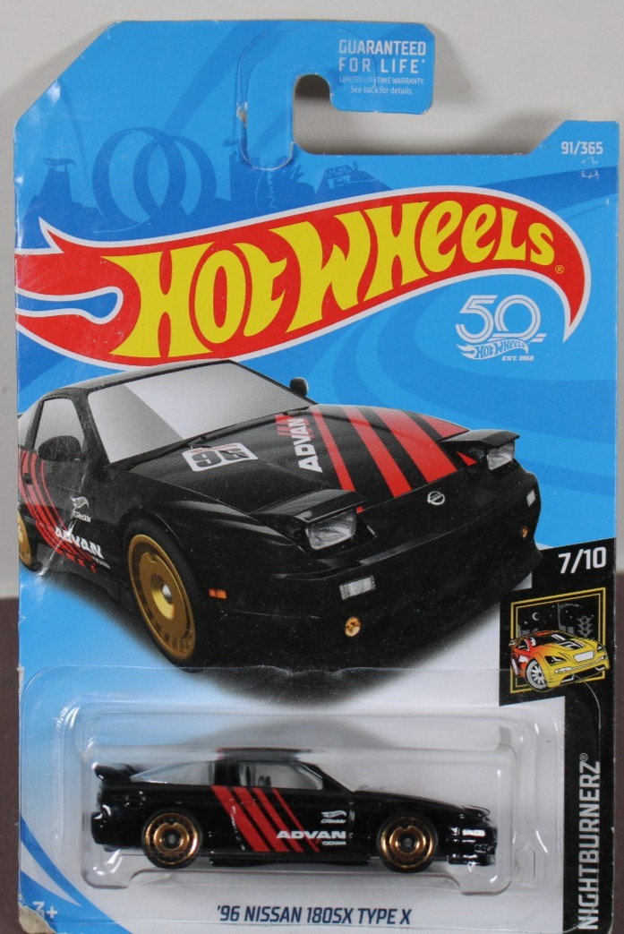 Hot Wheels Nightburnerz  '96 Nissan 180SX Type X 7/10 LQQK