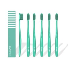Ultra-Fine Bristle Toothbrush Pack of 6 Triangle Head Manual Toothbrush w...