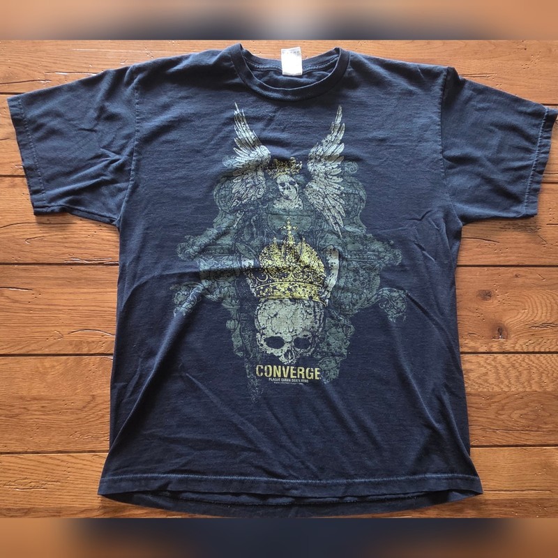 Converge Plague Queen Death King 2004 Tshirt Large Metalcore/hardcore/death Wish