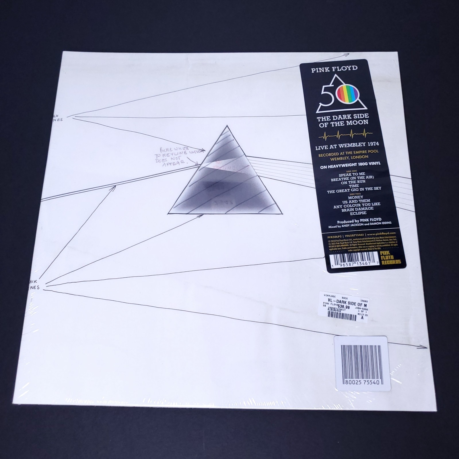 Виниловая пластинка Pink Floyd The Dark Side Of The Moon Live На Уэмбли запечатана 