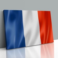 France National Flag Canvas Framed Print Picture Wall Art