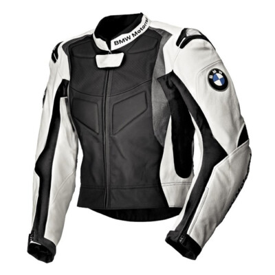 BMW Hombres Motocicleta Moto Carreras CE Armadura Genuina Cuero
