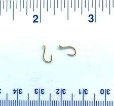 100 GT Top Quality Gold Salmon Egg Octopus Fishing Hooks size 14