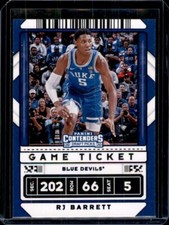 2020-21 Contenders Draft Picks Game Ticket Purple #12 Variation - RJ Barrett