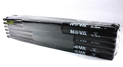 12-Pr BRICK VIC FIRTH  Nova 5A Wood Tip DRUM STICKS N5AB Hickory Bulk NEW