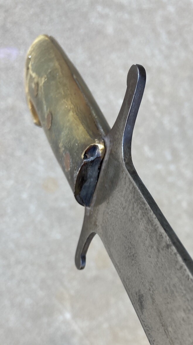 RARE 32" U.S. Collins & Co. #326 Machete / Sword with Tooled Scabbard