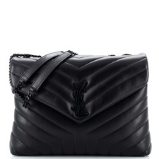 Saint Laurent Loulou Shoulder Bag Matelasse Chevron Leather Medium