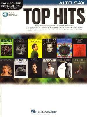 Top Hits 12 akt. Pop Songs Play-Along Alto Sax Altsaxophon Noten m Download Code