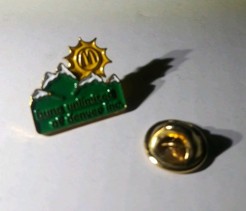 Vintage McDonalds Buns Unlimited Denver inc. Snow Sunrise Fastfood Employee Pin - Picture 11 of 12
