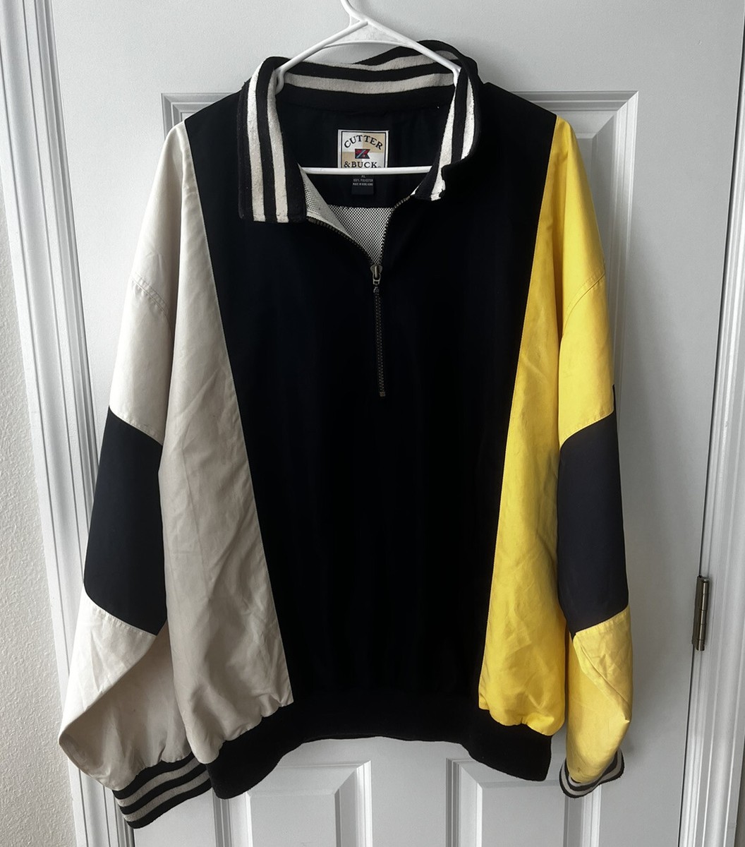 Cutter & Buck イエロー ジャケット Vintage Cutter & Buck Jacket Adult Extra Large Black Yellow