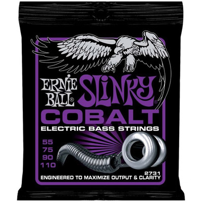 Ernie Ball 2731 Cobalt Power Slinky Electric Bass Strings 55-75-90-110