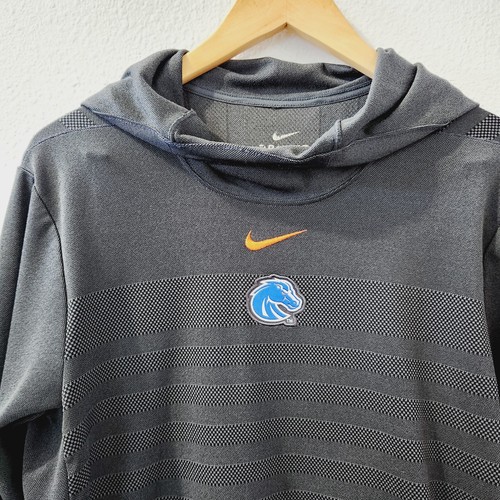 Women's Small Nike Dri-Fit Boise State Long Sleeve Pullover Gray Shirt BSU - Picture 3 of 7