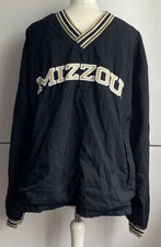 VTG Mizzou Tigers Mens Size L Champion Nylon Pullover Jacket Missouri