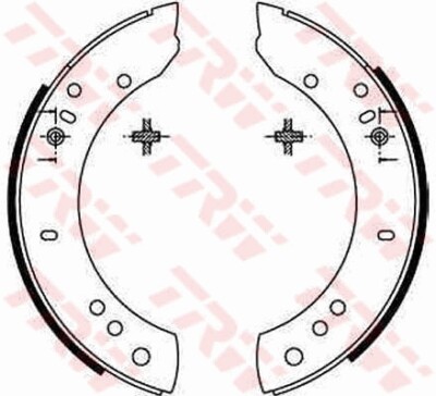 TRW GS6082 Brake Shoe Set for Land Rover