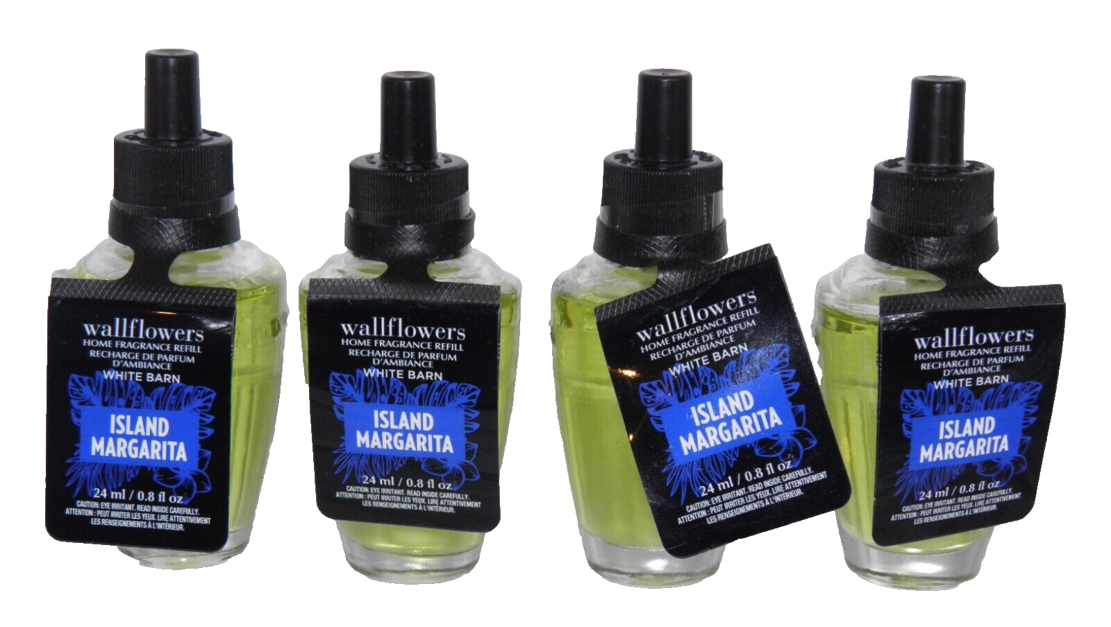 BATH & BODY WORKS ISLAND MARGARITA WALLFLOWER REFILL BULB WB (4 PACK)