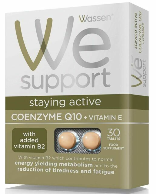 Wassen Coenzyme Q10 + Vitamin E 30 tablets new